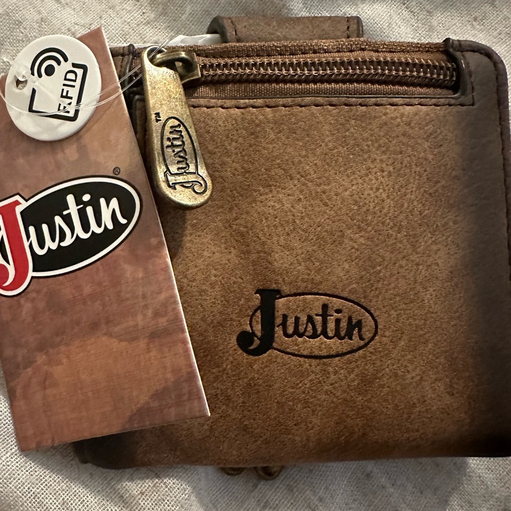 Justin Boots Brown Leather Women’s Wallet